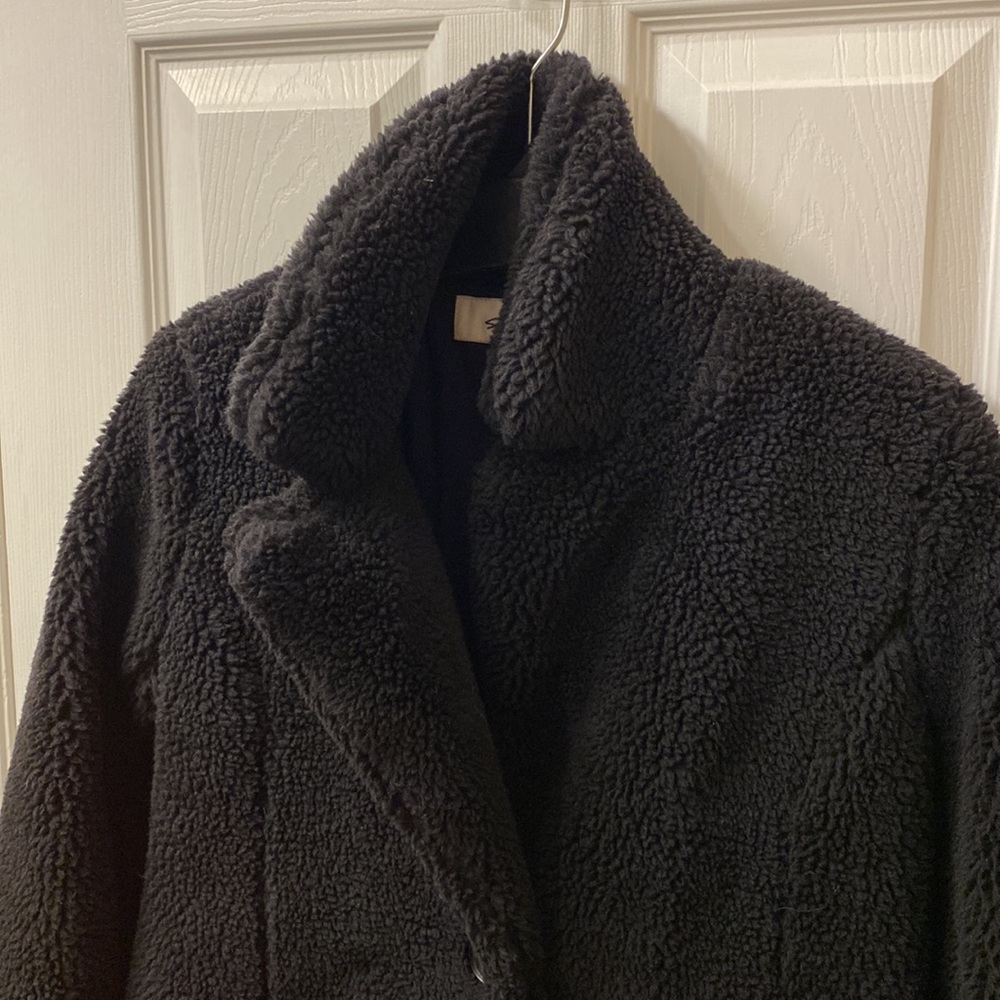 NWT Black Teddy Coat - Picture 8 of 12